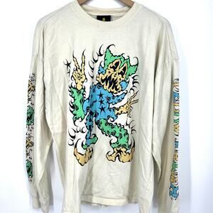 Teddy Fresh Super Spooky Oatmeal Long Sleeve T Shirt Size M **READ**